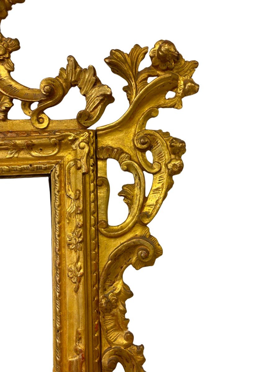 specchiera veneziana in legno intagliato e dorato -photo-2