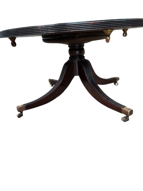 Tavolino inglese in mogano a 2 ripiani-photo-2