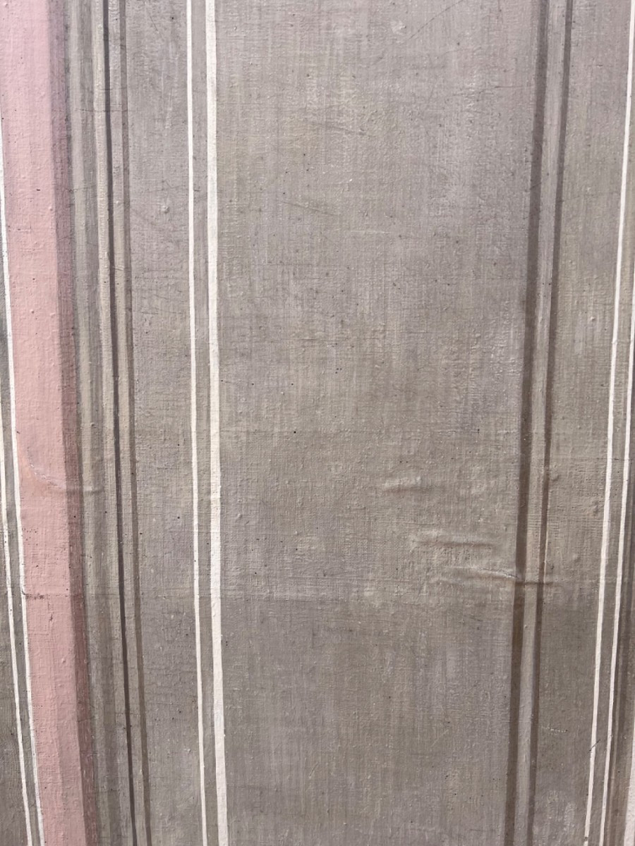 porta dipinta su tela su entrambe le facciate di origine toscana-photo-1