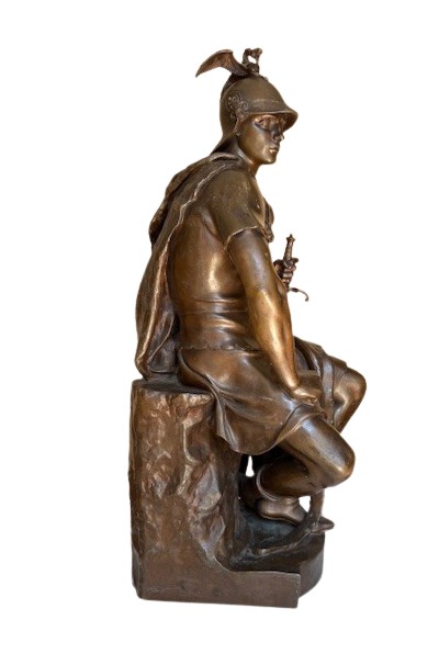 Paul Dubois "Le Courage Militaire " - Bronze Barbedienne-photo-2