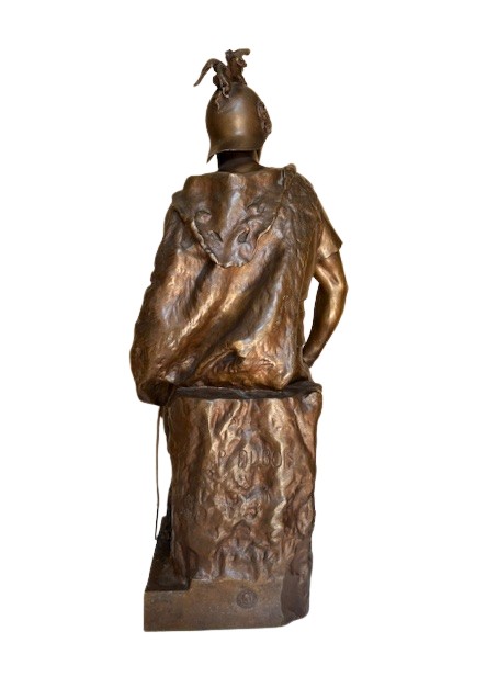 Paul Dubois "Le Courage Militaire " - Bronze Barbedienne-photo-3