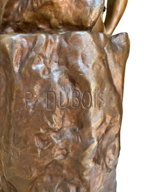 Paul Dubois "Le Courage Militaire " - Bronze Barbedienne-photo-1