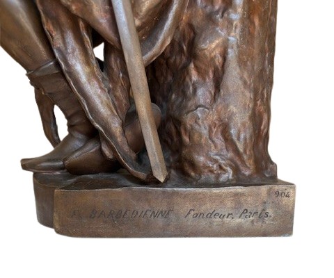 Paul Dubois "Le Courage Militaire " - Bronze Barbedienne-photo-3
