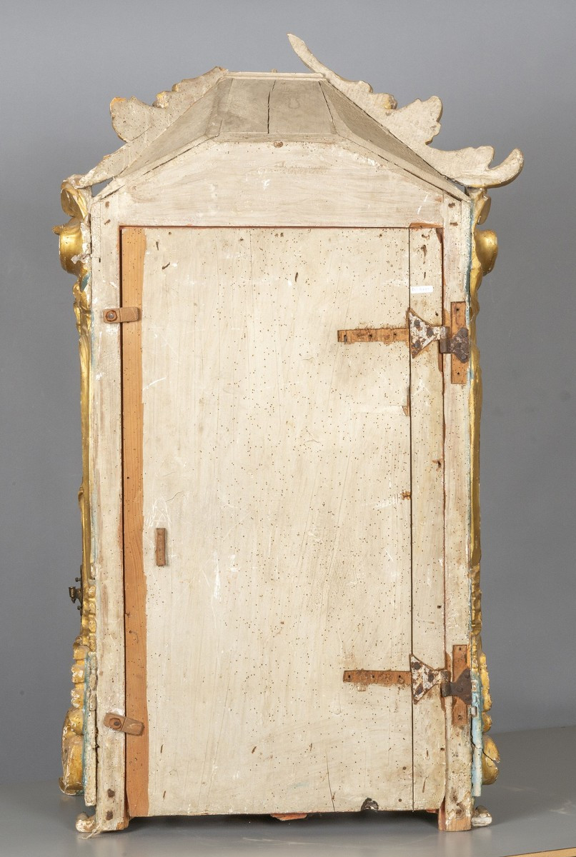 Vetrina in legno laccato e dorato-photo-3