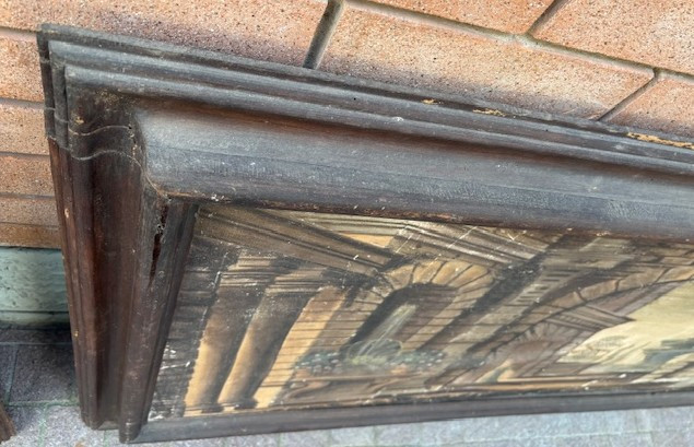 coppia di dipinti a tempera con cornici coeve-photo-1