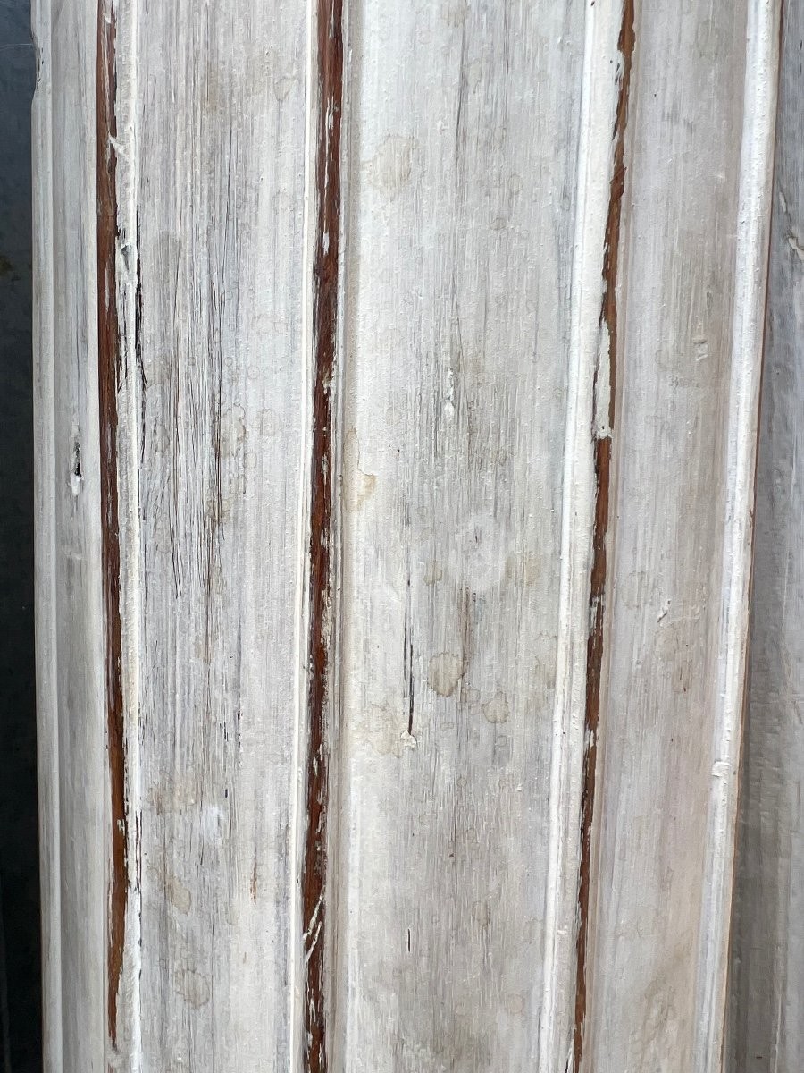 Quattro colonne in legno di teak laccato chiaro-photo-3