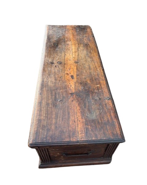 Cassone piemontese in noce (restauri)-photo-3