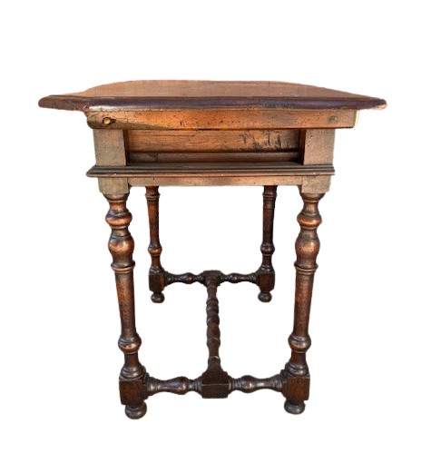 Consolle a rocchetto in noce di area emiliana-photo-4