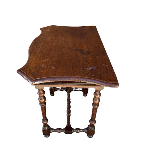 Consolle a rocchetto in noce di area emiliana-photo-1