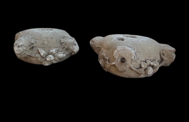 Coppia di capitelli figurati in pietra leccese-photo-1