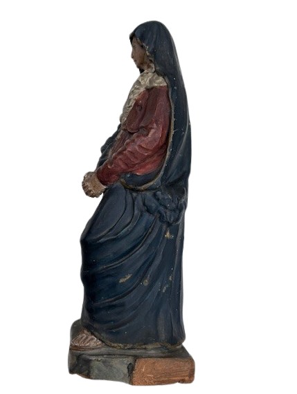 scultura in terracotta policroma di area emiliana raffigurante la Vergine-photo-3