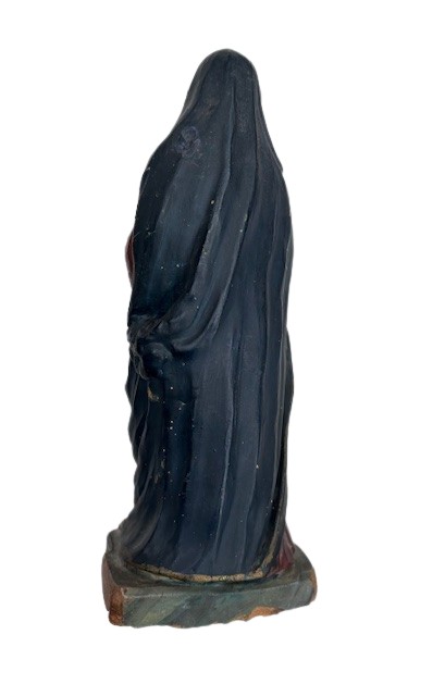 scultura in terracotta policroma di area emiliana raffigurante la Vergine-photo-1