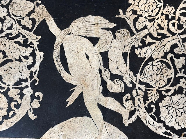 Piano di tavolo in scagliola ,Carpi-photo-2