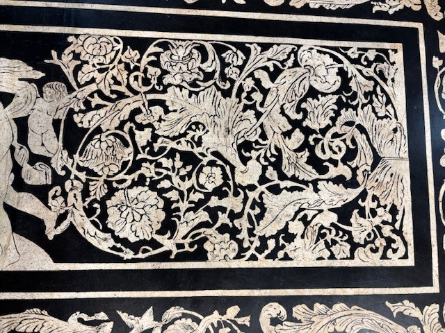 Piano di tavolo in scagliola ,Carpi-photo-3