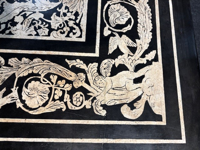 Piano di tavolo in scagliola ,Carpi-photo-4