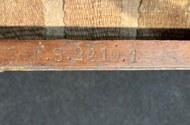 Panchetto neoclassico coi punzoni di Maria Luigia per il  Palazzo di Colorno -photo-4