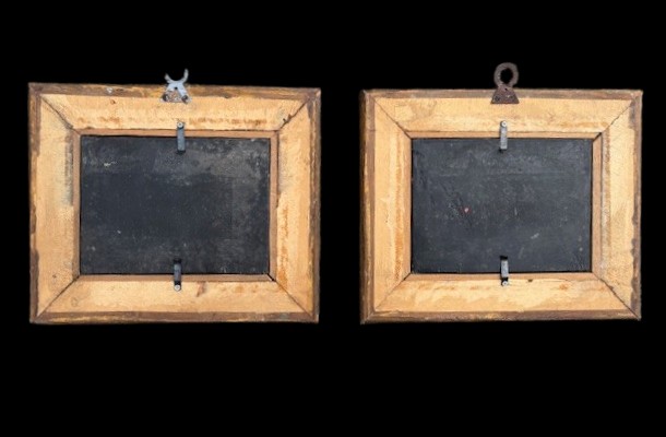 Coppia di formelle fiorentine in pietre dure -photo-4