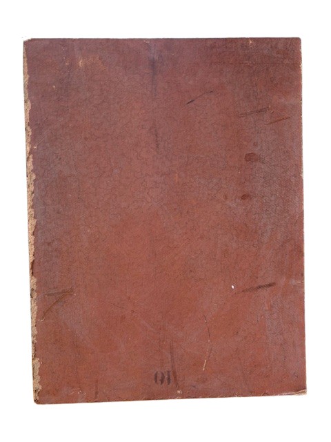 Dipinto ad olio su cartone firmato e datato "F. C. Welsch 1885"-photo-4