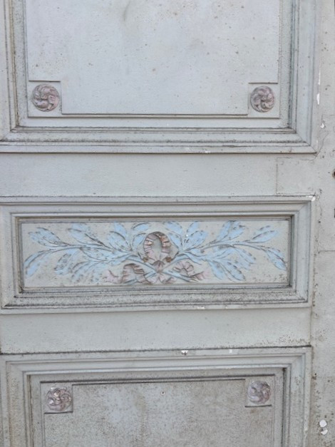 Grande porta francese con retro con specchi-photo-3