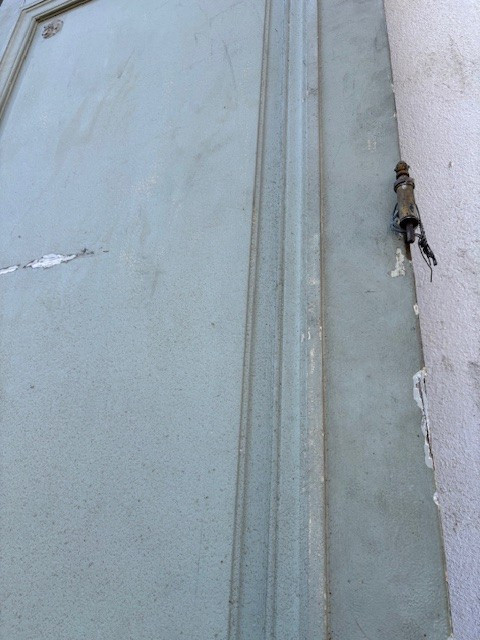 Grande porta francese con retro con specchi-photo-1