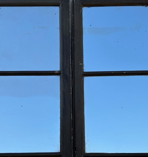 Grande porta francese con retro con specchi-photo-4