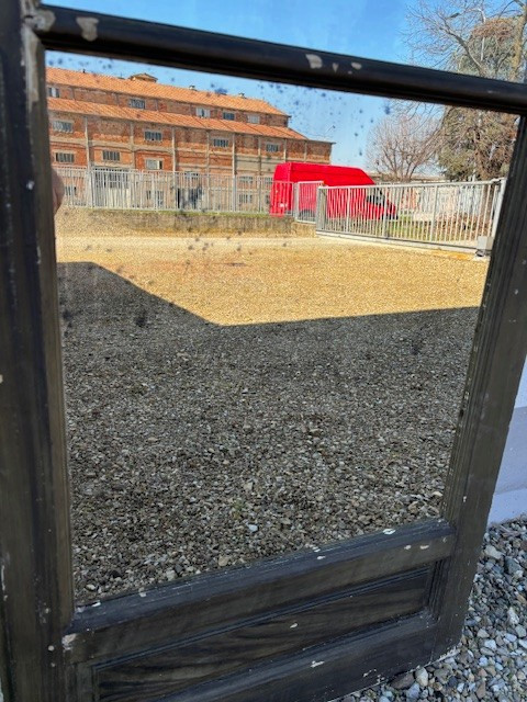 Grande porta francese con retro con specchi-photo-5