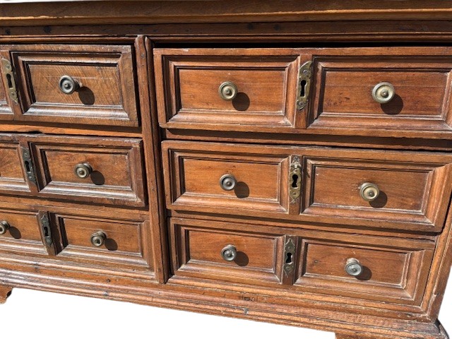 Piccolo mobiletto in noce  a cassetti-photo-4