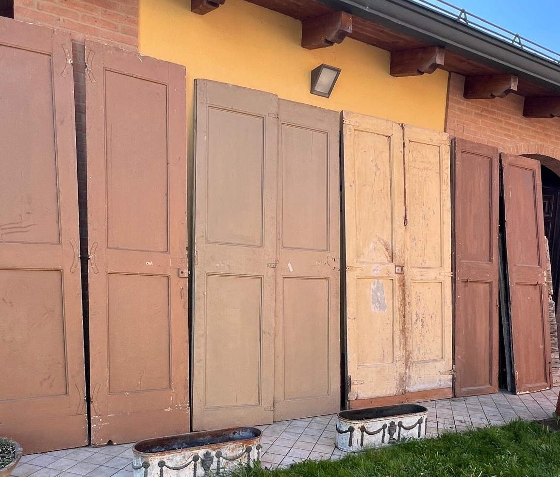 Serie di 4 porte dipinte e decorate di ambito napoletano -photo-2