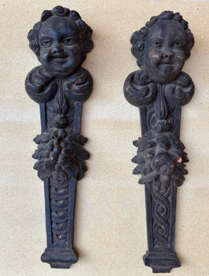 6 fregi scolpiti raffiguranti putti-photo-4