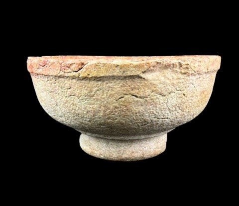 piccola acquasantiera in marmo rosa-photo-4