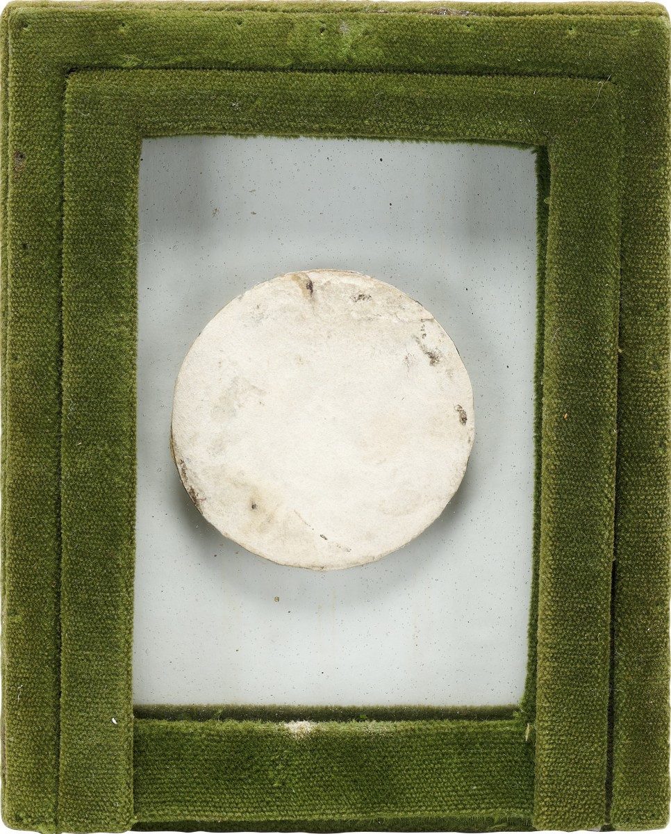 Tonso in vetro eglomisè di scuola umbra-photo-3