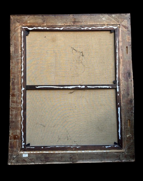 dipinto ad olio su tela  francese raffigurante il ritratto di un medico -photo-1