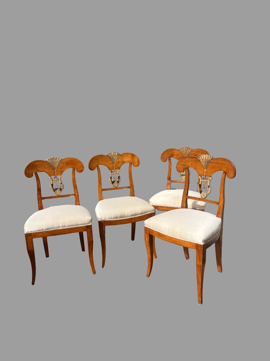 Quattro sedie Biedermeier