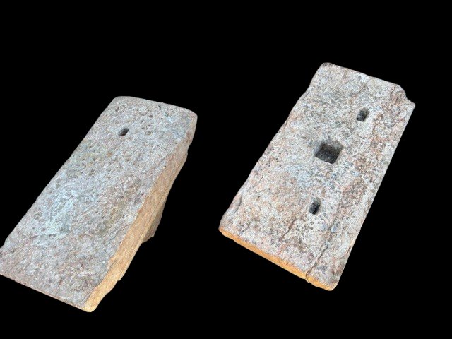 2 capitelli in marmo rosa di Verona-photo-3