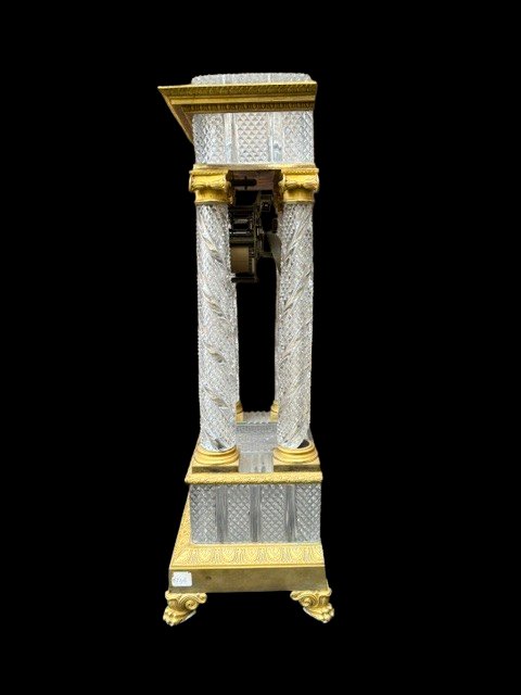 Orologio in bronzo dorato e cristallo -photo-1
