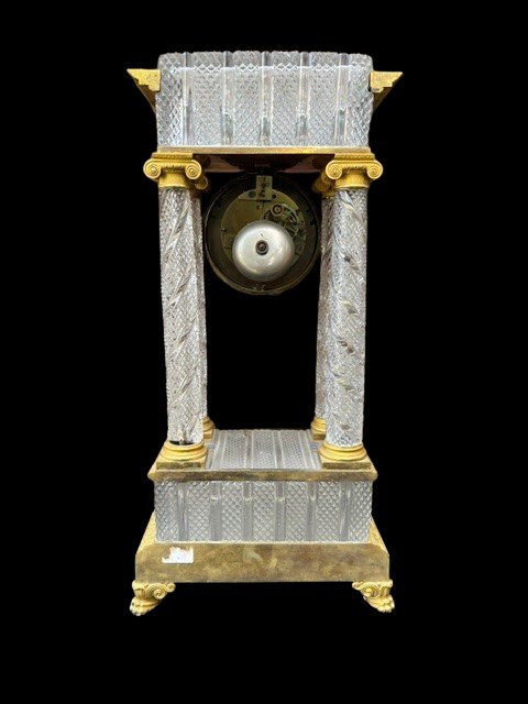 Orologio in bronzo dorato e cristallo -photo-2