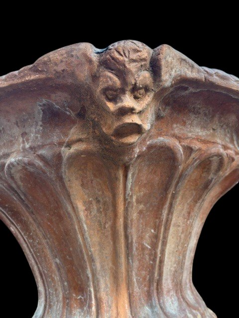 Vaso toscano in terracotta con anelli-photo-3