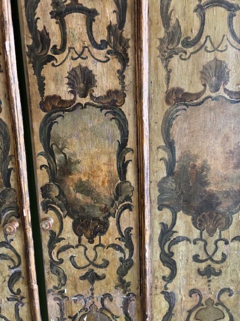 Grande porta doppia in legno dipinto, Sicilia-photo-4
