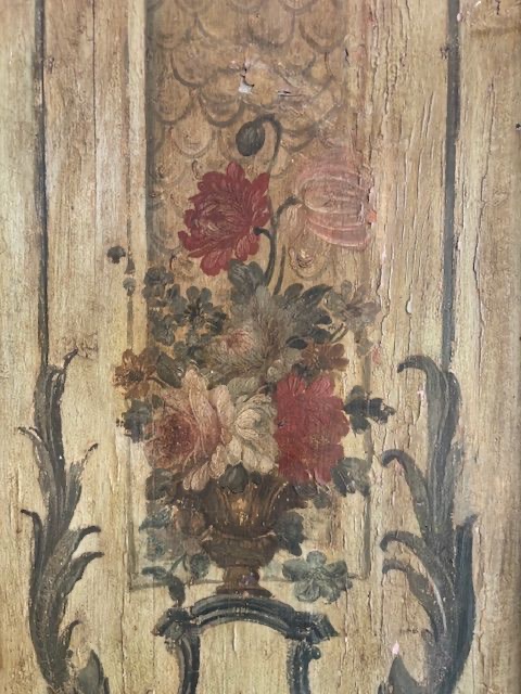 Grande porta doppia in legno dipinto, Sicilia-photo-1