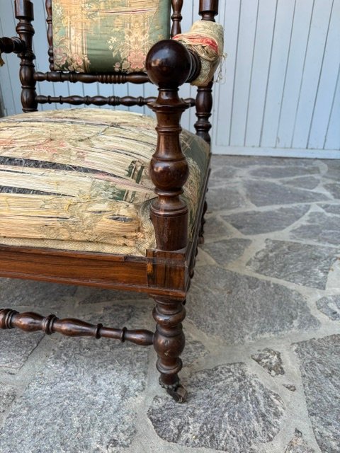 Poltrona in palissandro firmata dall'ebanista genovese "Pietro Speich "-photo-2