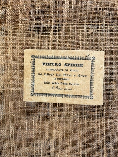 Poltrona in palissandro firmata dall'ebanista genovese "Pietro Speich "-photo-1