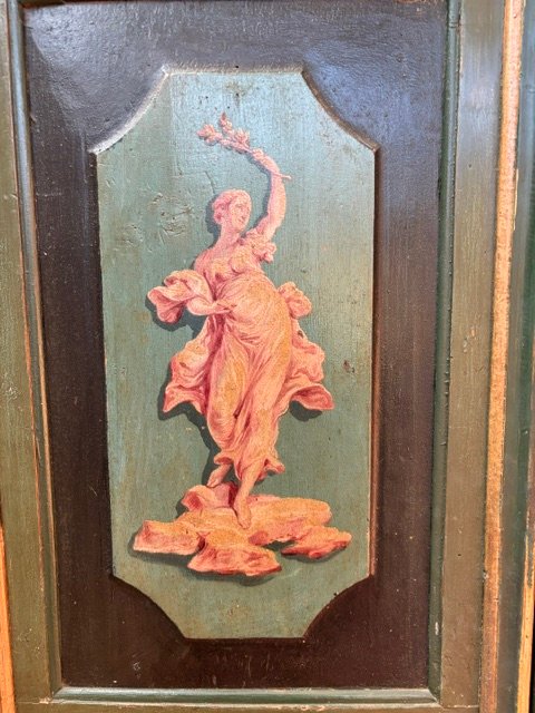 Porta a 2 ante dipinta e decorata con figure-photo-2
