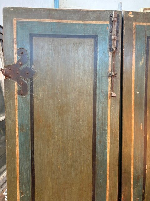 Porta a 2 ante dipinta e decorata con figure-photo-3