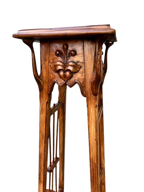 trespolo in legno intagliato-photo-2