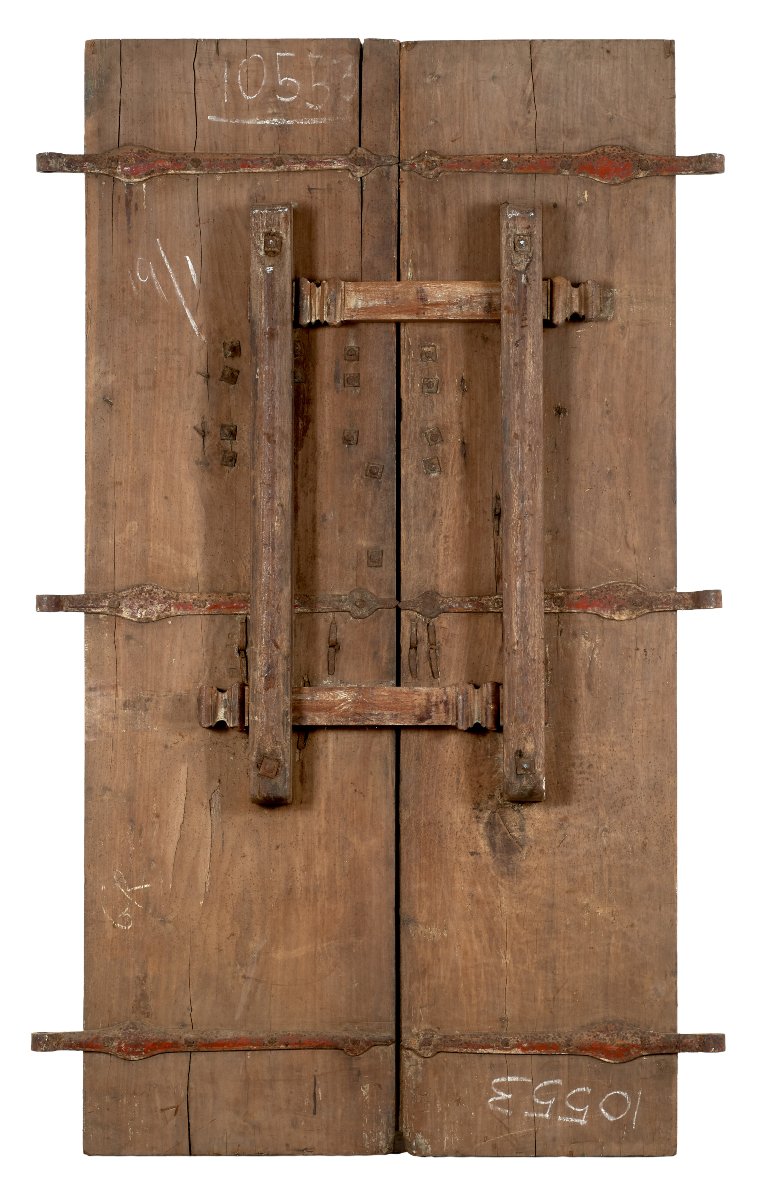 Porta indiana in teak con ferramenta originale-photo-1