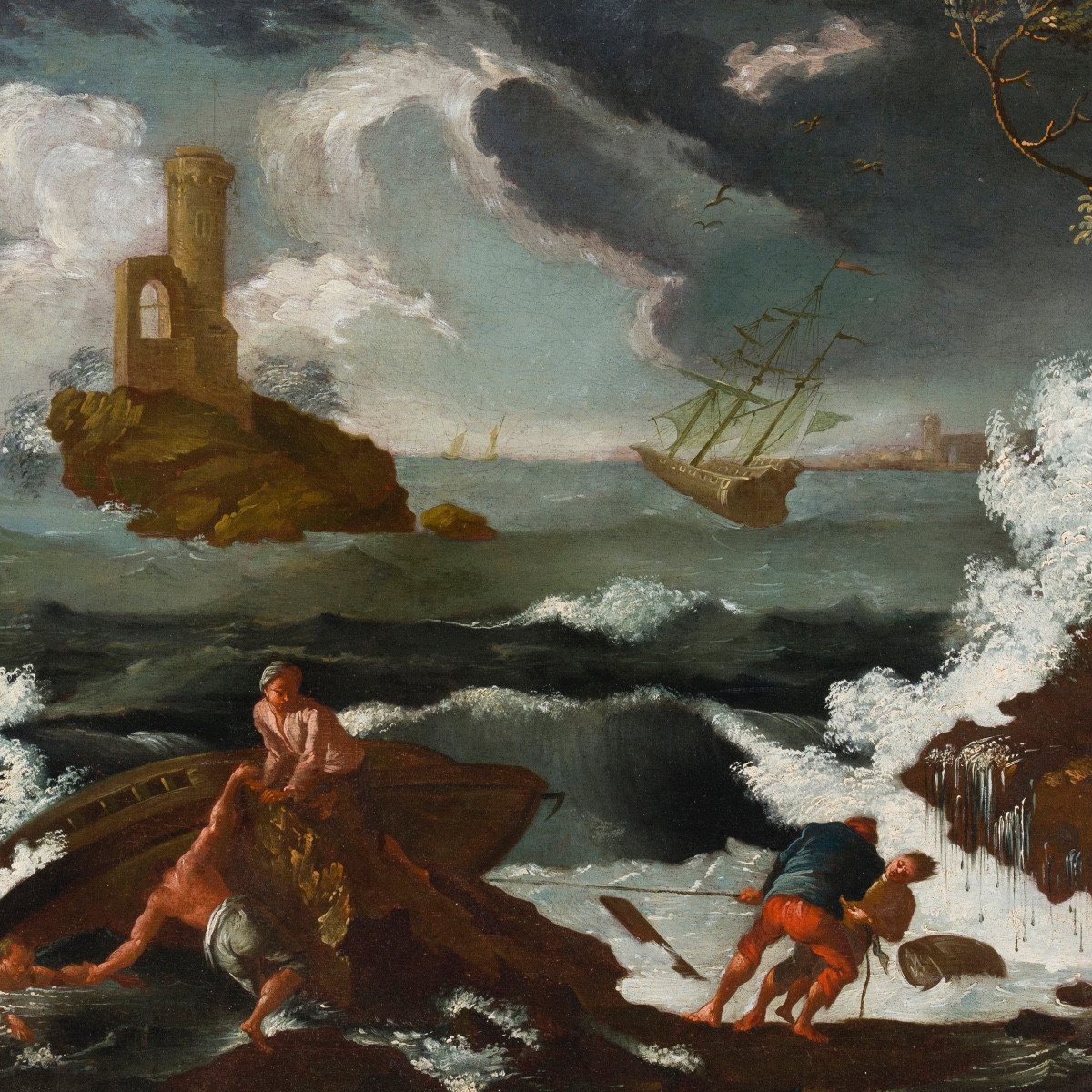Claude Joseph Vernet (Avignone 1714 - Parigi 1789) cerchia di-photo-2