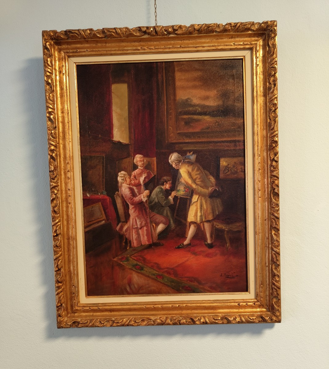 Dipinto "Alberto Rossi Torino 1858-1936-photo-3