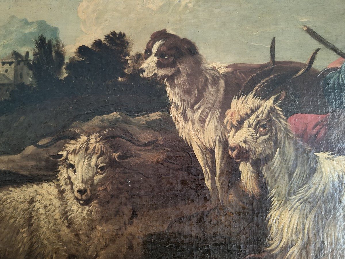 Dipinto olio su tela "Rosa da Tivoli"-photo-2