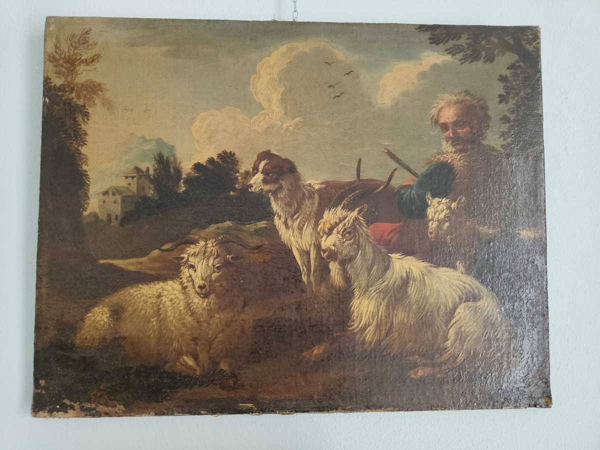 Dipinto olio su tela "Rosa da Tivoli"