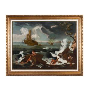 Claude Joseph Vernet (Avignone 1714 - Parigi 1789) cerchia di